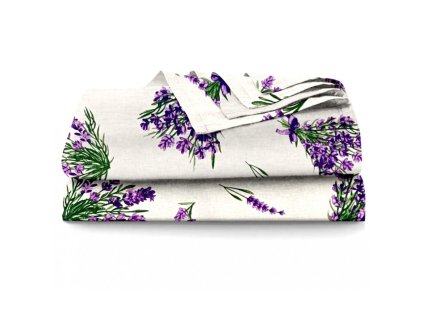 Ervi bavlněné prostěradlo - levandule 25197-1 (Barva Levandulova, Rozměr 140x240 cm, Vzor Provance)