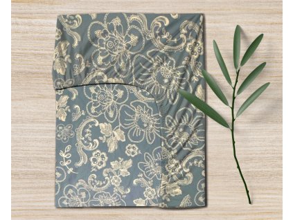 Ervi bavlněné napínací prostěradlo - Designové květiny (Barva Barevná/Colorful, Rozměr 80x160 cm)