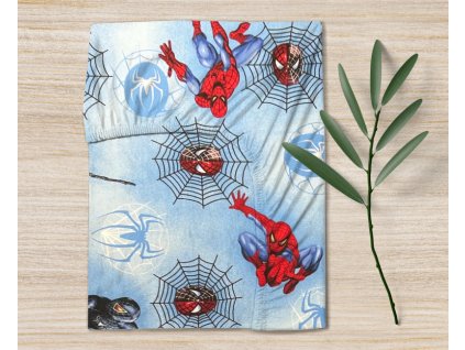 Ervi bavlněné napínací prostěradlo - Spider-Man (Barva Barevná/Colorful, Rozměr 80x160 cm)