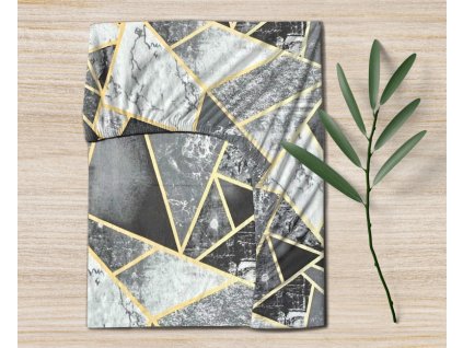 Ervi bavlněné napínací prostěradlo - Mramorový vzor (Rozměr 80x160 cm)