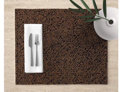 Ervi dekorační prostírání na stůl - DMS V6 - hnědý (Rozměr 30 x 40 cm)