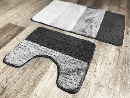 Kúpeľňová predložka SLV-2022 šedá, 2 set