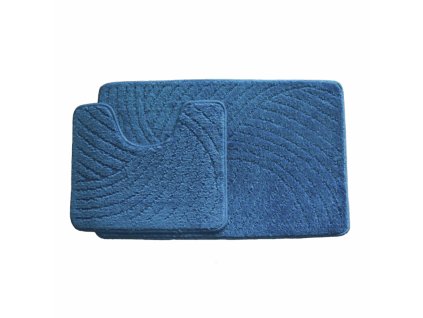 Kúpeľňová predložka CTN modrá Comfort, 2 set