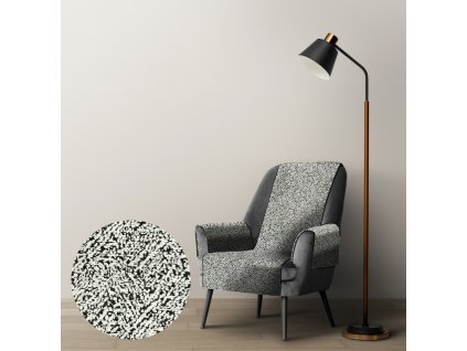 Ervi dekorační přehoz na křeslo DMS V1 - krémový (Kombinace bez područek, Rozměr 65x200 cm)