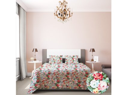 Ervi gobelínový přehoz na postel jednolůžko/dvoulůžko - Berries Field (Rozměr 140x200 cm)