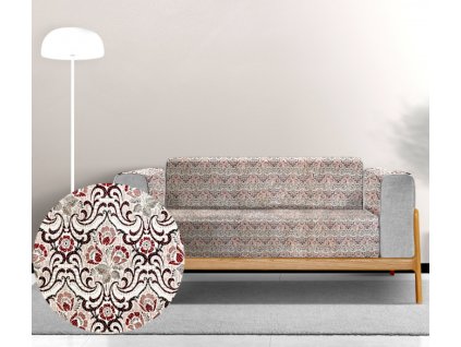 Ervi gobelínový přehoz na sedačku/postel - Asetat 122 (Kombinace bez područek/without area, Rozměr 140x200 cm)