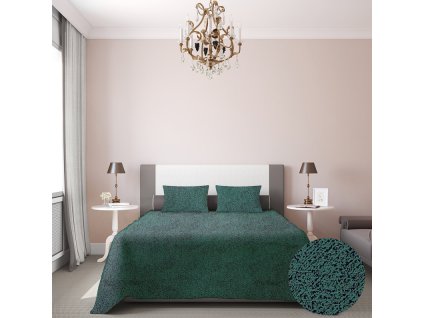 Ervi přehoz na postel jednolůžko/dvoulůžko - DMS V8 - petrolejový (Rozměr 140x200 cm)