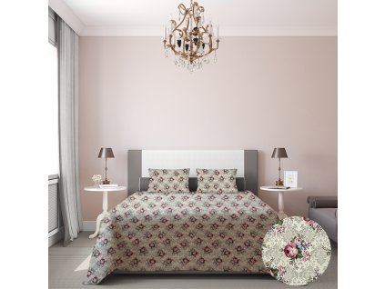 Ervi Gobelínový přehoz na postel jednolůžko/dvoulůžko - Květinová symfonie (Rozměr 140x200 cm)