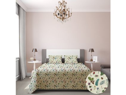 Ervi Gobelínový přehoz na postel jednolůžko/dvoulůžko - Lesní sen (Rozměr 140x200 cm)