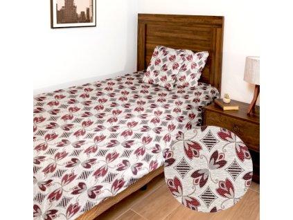 Ervi Gobelínový přehoz na postel jednolůžko/dvoulůžko - Asetat 72 (Rozměr 140x200 cm, povlak na polštář 45x45 cm)