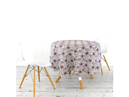 Ervi gobelínový ubrus na stůl kulatý - Cin fialový (Rozměr průměr 40 cm)