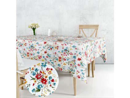 Ervi bavlněný ubrus na stůl obdélníkový - Louka 26337-6 (Barva barevná, Rozměr 80x120 cm, Vzor Květinový)