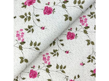 Ubrus PVC Mirabella 6980C - Květiny 140 cm x 20m (Barva barevná, Vzor Květinový)