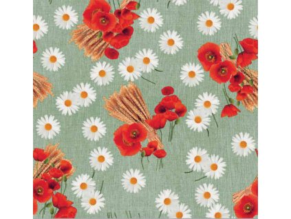 Ubrus PVC Mirabella 6845G - Polní kvítí 140 cm x 20m (Barva barevná, Vzor Květinový)