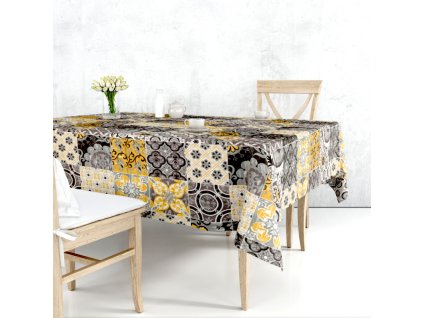 Ervi bavlněný ubrus na stůl čtvercový - ornament Maroko (Barva barevná, Rozměr 40x40 cm, Vzor Ornament)