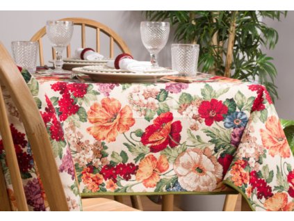 Ervi gobelínový ubrus na stůl čtvercový - Allison (Rozměr 140x140 cm)