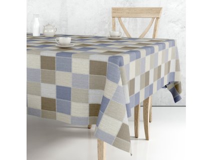 Ubrus PVC M-202 A role 140 cm x 20m (Barva barevná, Vzor Kostkový)