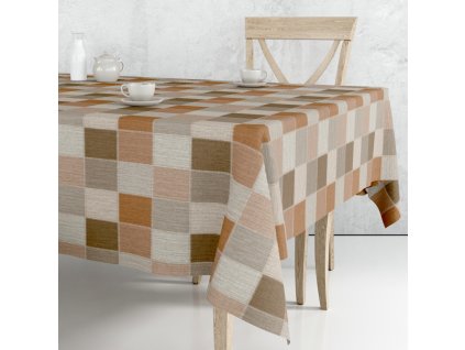 Ubrus PVC M-202 B role 140 cm x 20m (Barva barevná, Vzor Kostkový)