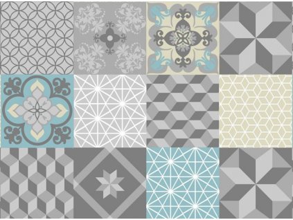 Kolorit ubrus PVC KL-561-1 135 cmx 20m (Barva barevná, Vzor Geometrický)