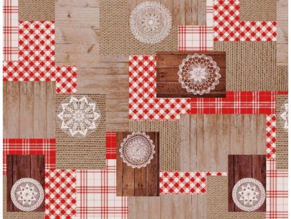 Ubrus PVC M-44 A 140 cm x 20m (Barva barevná, Vzor Přírodní)