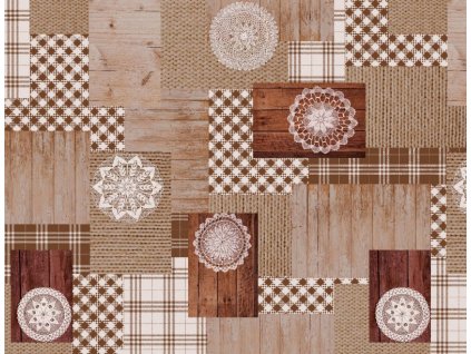 Mirella ubrus PVC M-44B 140 cmx 20m (Barva barevná, Vzor Přírodní)