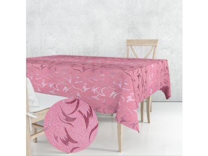 Ervi dekorační ubrus na stůl čtvercový - Sabrina růžová (Barva Růžová, Rozměr 40x40 cm, Vzor Designový)