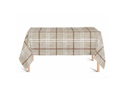 Ubrus PVC Mirabella DC-201A Role -140 cm x 20m (Barva modrá, Vzor Kostkovaný)