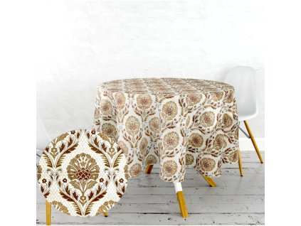 Ervi gobelínový ubrus na stůl kulatý - Asetat-325 (Rozměr průměr 40 cm)