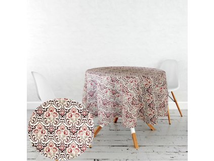 Ervi gobelínový ubrus na stůl kulatý - Asetat-122 (Rozměr průměr 40 cm)