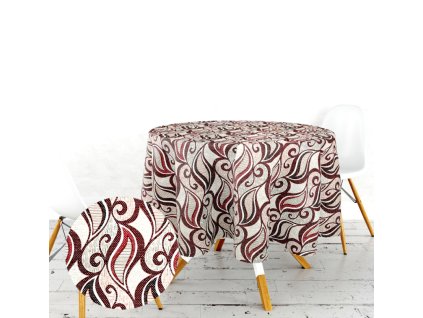 Ervi gobelínový ubrus na stůl kulatý - Asetat-133 (Rozměr průměr 40 cm)
