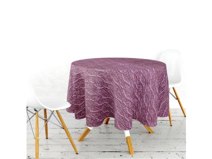 Ervi gobelínový ubrus na stůl kulatý - Tuna bordo (Rozměr průměr 40 cm)