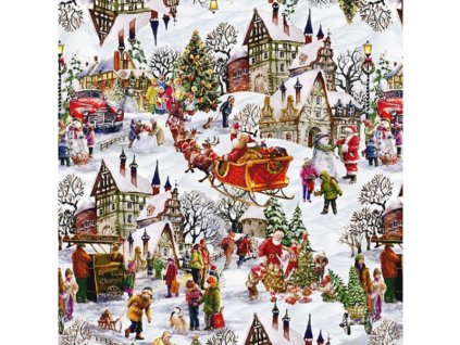 Ubrus PVC Dekorama D-24A - vianočný - Rola 140 cm x 20m