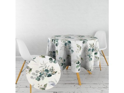 Ervi Teflonový ubrus na stůl kulatý Royal Lux - Dotek Přírody (Rozměr průměr 40 cm)