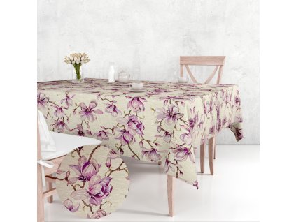 Ervi Gobelínový ubrus na stůl čtvercový - Magnóliový sen (Rozměr 40x40 cm)
