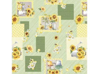 Ubrus PVC M-216C Role 140 cm x 20m (Barva barevná, Vzor Kostkový)