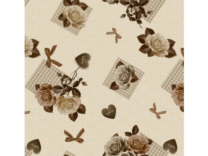 Ubrus PVC M-218B Role 140 cm x 20m (Barva barevná, Vzor Kostkový)