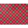 Ervi Bavlněná látka/plátno š.240 cm - Vánoční káro 3051-2, metráž (Barva červená, Vzor Vánoční)