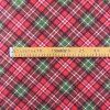 Ervi bavlna flanel š.240 cm kostka - červená/zelená 3051-2, metráž (Barva červená, Vzor Kostkový)