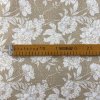 Ervi Bavlněná látka/plátno š.240 cm - bílé květy na hnědém -26726-2, metráž