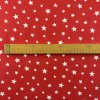 Ervi Bavlněná látka/plátno š.240 cm - hvězdičky na červeném č.1579-21, metráž (Barva Červená/Red, Vzor Geometrický/Geometric)
