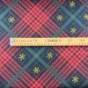 Ervi Bavlněná látka/plátno š.240 cm - Vánoční káro 4133-4, metráž (Barva Barevná/Colorful, Vzor Geometrický/Geometric)