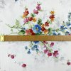 Ervi bavlna flanel š.240 cm barevné kytice 26549-1, metráž (Barva Bílá/White, Vzor Květinový/Floral)