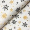 Ervi Bavlnená látka/plátno š.240 cm - Snehové vločky zimnej noci -26377-17, metráž
