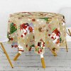 Ubrus PVC kulatý FL-1188-01 – Vánoční motiv (různé velikosti) (Rozměr průměr 100 cm)