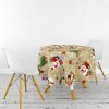 Ubrus PVC kulatý FL-1188-01 – Vánoční motiv (různé velikosti) (Rozměr průměr 100 cm)