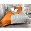 Ervi bavlněné povlečení oboustranné - květy/oranžové (Rozměr 140x200 cm + 70x90 cm)