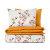 Ervi bavlněné povlečení oboustranné - květ jabloně/oranžové (Rozměr 140x200 cm + 70x90 cm)