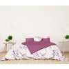 Ervi bavlněné povlečení oboustranné - Kvetoucí větvičky/fuchsia (Rozměr 140x200 cm + 70x90 cm)