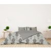 Ervi bavlněné povlečení oboustranné - ornament na šedém/šedé (Barva Šedá/Grey, Rozměr 140x200 cm + 70x90 cm, Vzor Designový/Design)