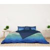Ervi bavlněné povlečení oboustranné - Marina/modré (Rozměr 140x200 cm + 70x90 cm)